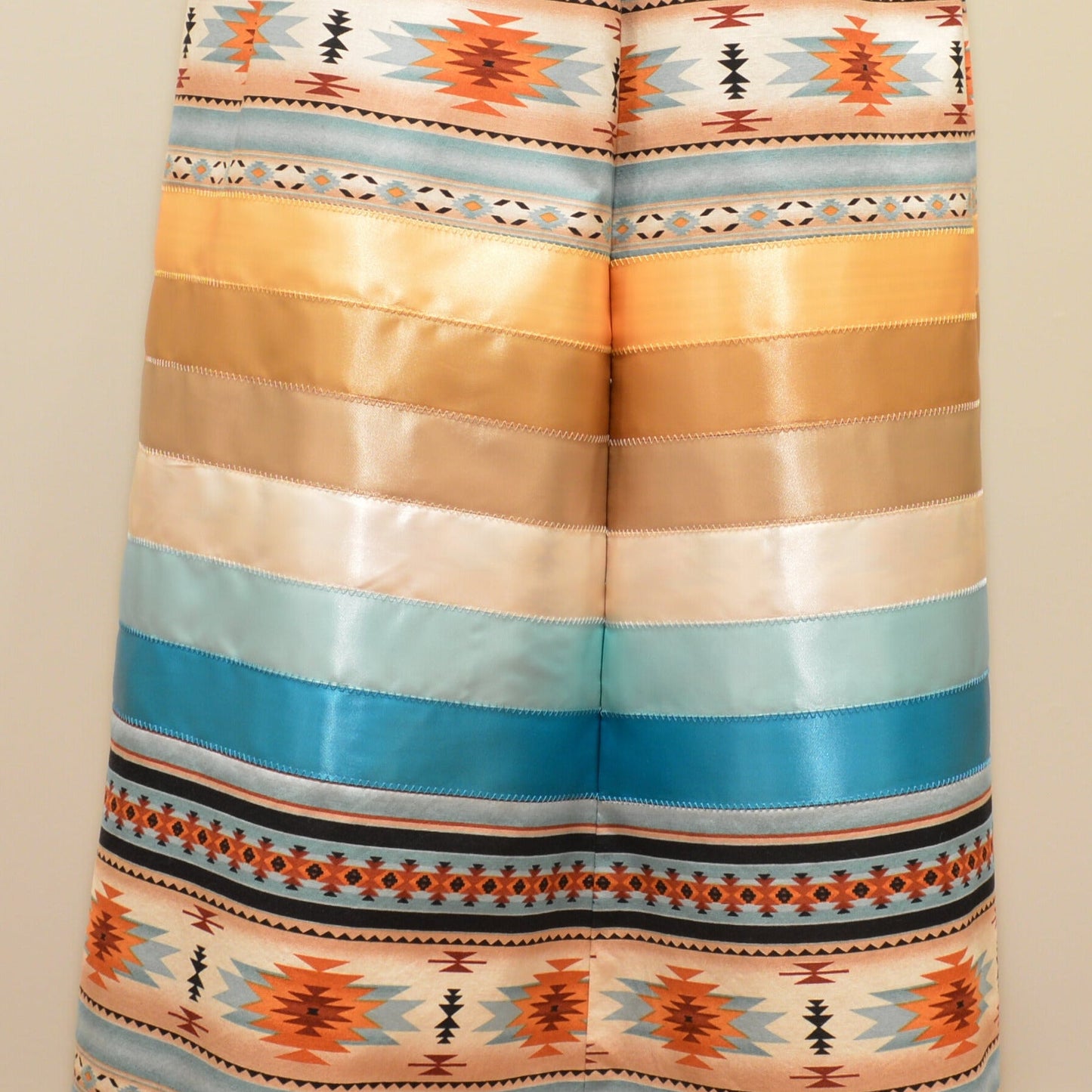 Light Turquoise Design Ribbon Skirt
