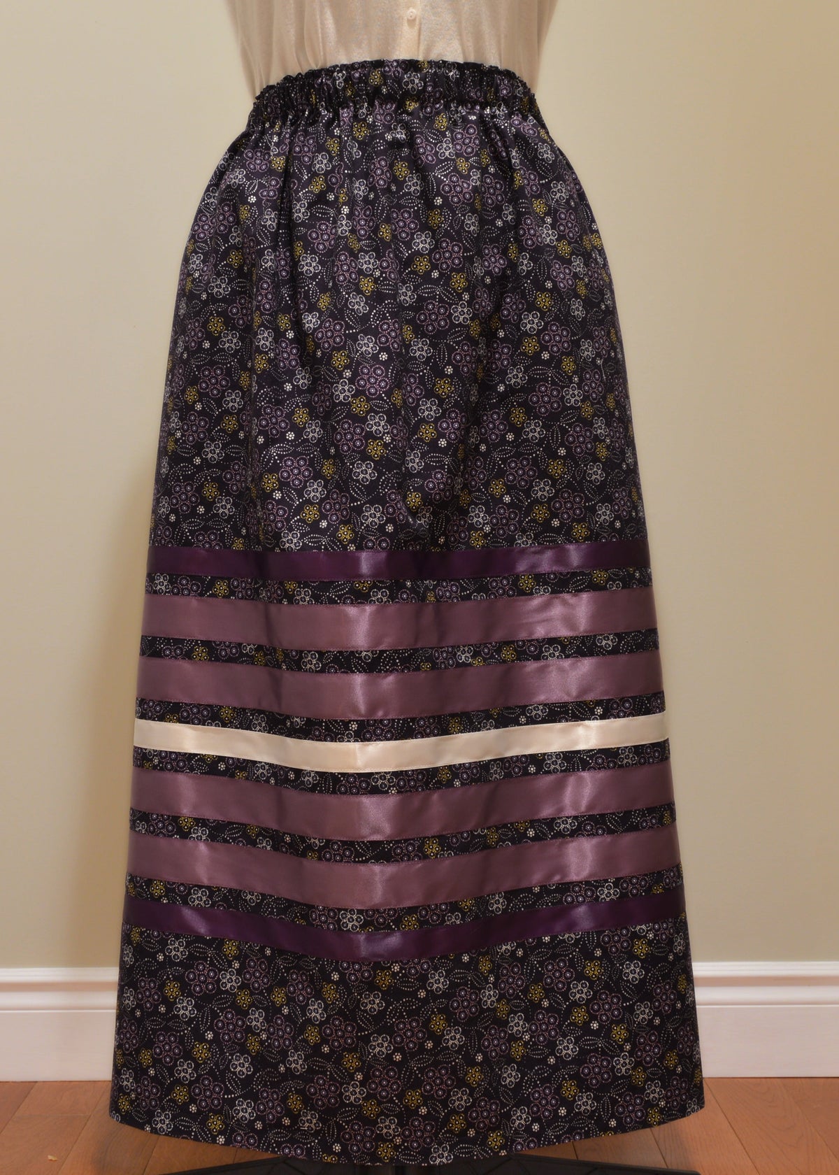 Purple Full Moon Rising Ribbon Skirt
