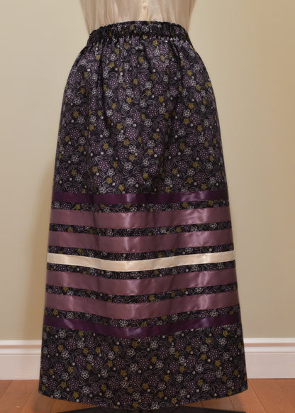 Purple Full Moon Rising Ribbon Skirt