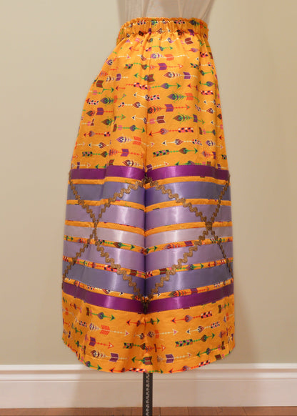 Orange Arrows Ribbon Skirts