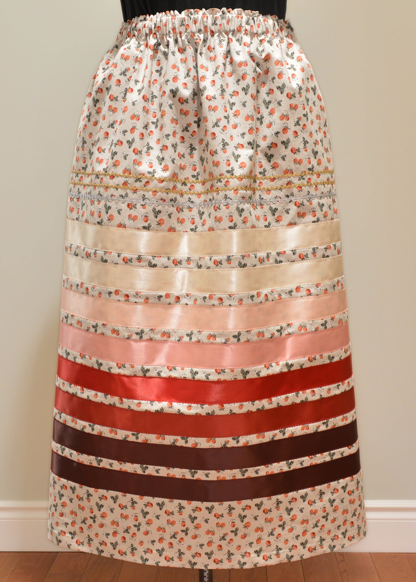 Strawberry Sage Ribbon Skirt