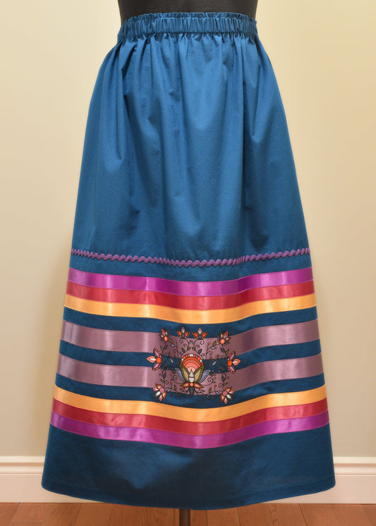 Dark Turquoise Ribbon Skirt