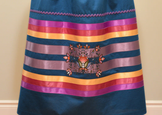 Dark Turquoise Ribbon Skirt