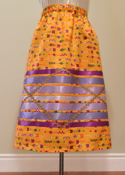 Orange Arrows Ribbon Skirts